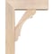 Ekena Millwork Olympic Block Smooth Bracket w/ Offset Brace, Douglas Fir, 5 1/2"W x 16"D x 20"H BKT0604X16X20OLY05SDF - alternate 4